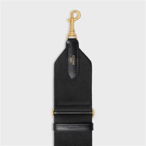 celine 192|ADJUSTABLE STRAP IN WOOL WITH GOLD FINISHING.